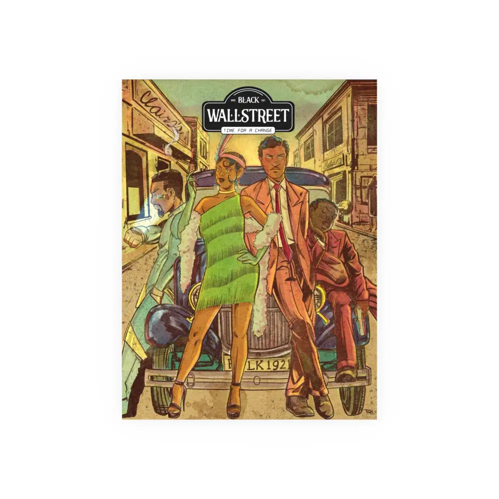 Black Wall Street Comic Book Poster – Limited Edition Variant Cover Archival Matte Posters - 18″ x 24″ (Vertical)
