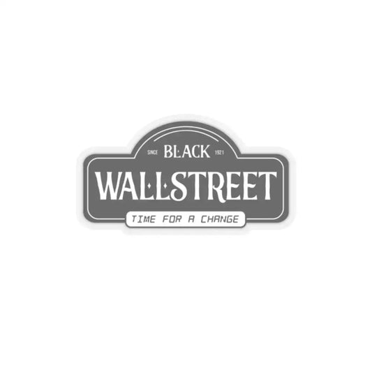 BlackWall Street Stickers - 2’’ × 2’’ / Transparent - Paper products